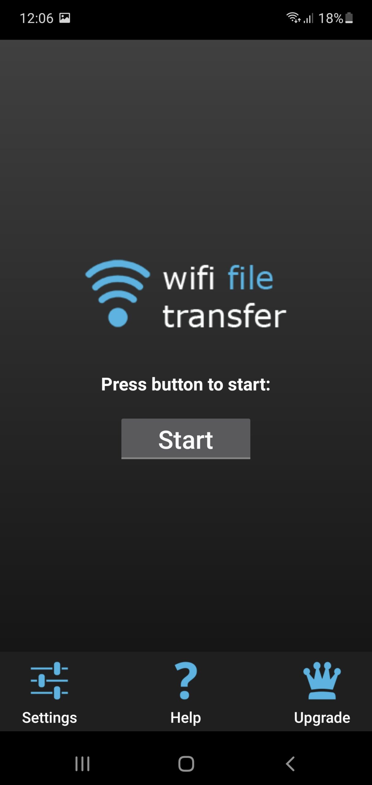 WiFi File Transfer - Connect